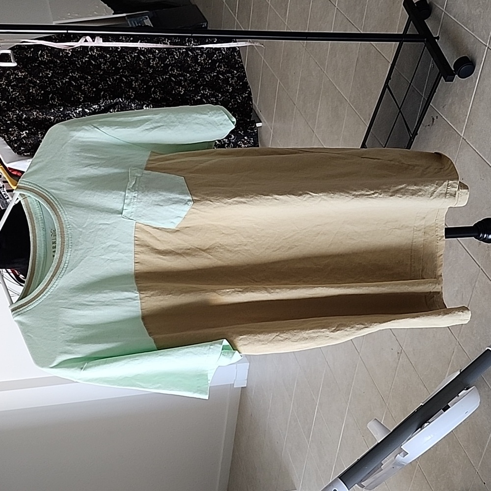 Mint and Tan Tee